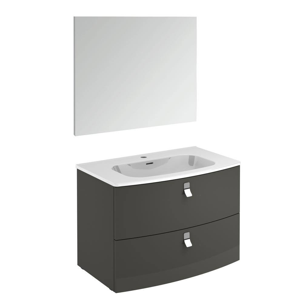 WS Bath Collections Rondo 31.6 in. W x 19.3 in. D x 31.7 in. H Complete ...