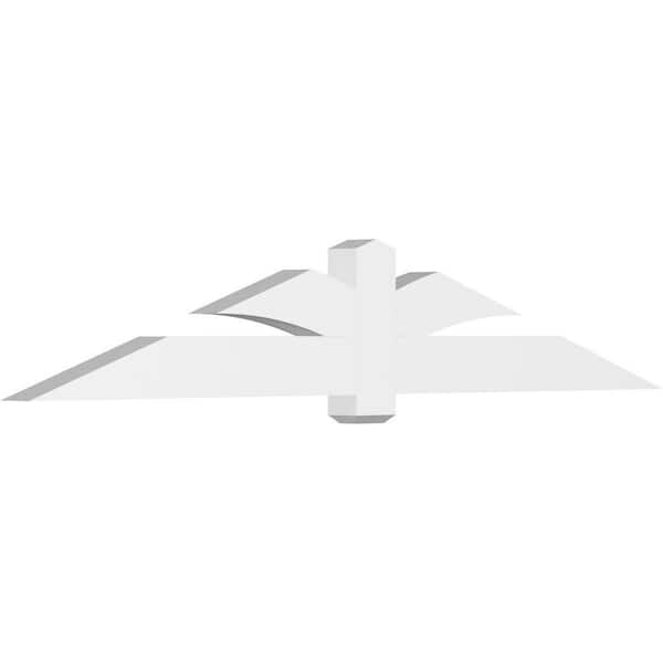 Ekena Millwork Redmond 96 in. W x 16 in. H x 4 in. D Signature Polyurethane Bracket