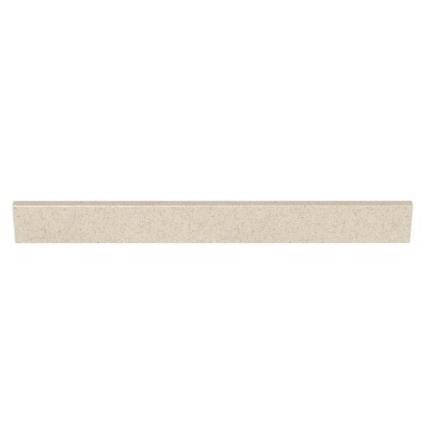 J COLLECTION 37 in. Cultured Marble Backsplash in Winter Snow
