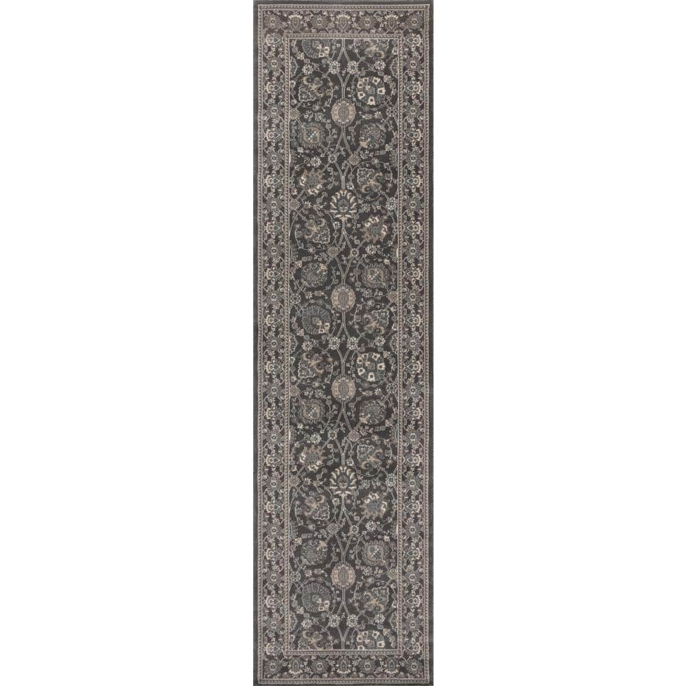 Kashan Gray 2 ft. x 7 ft. Runner Rug price history on PriceWatchPro