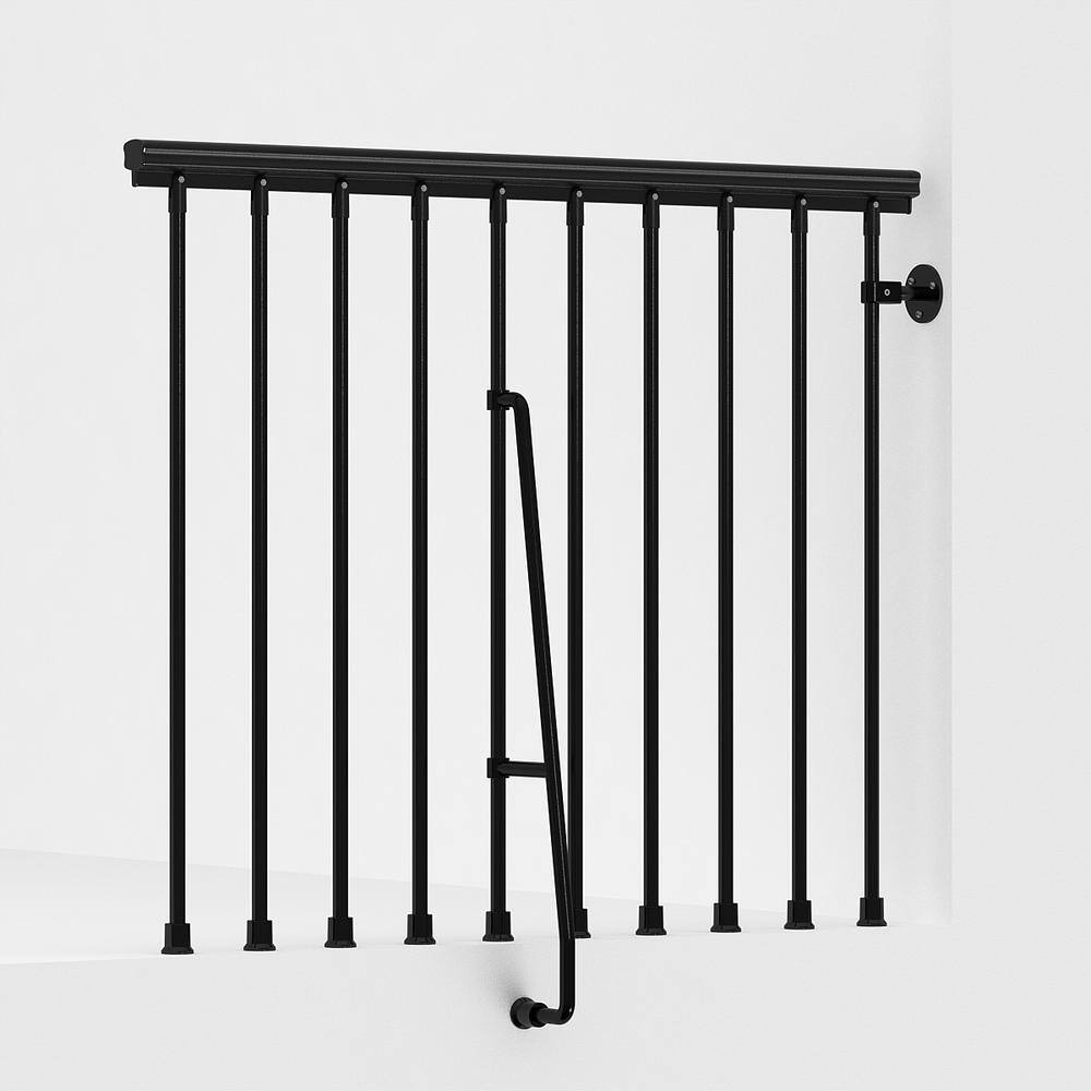 SKY030 47 in. Black Balcony Rail Kit K26276 The Home Depot