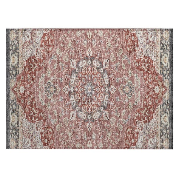 Chantille Machine Washable Indoor/Outdoor Abstract ACN2853 Merlot 3 ft. x 4 ft. Area Rug
