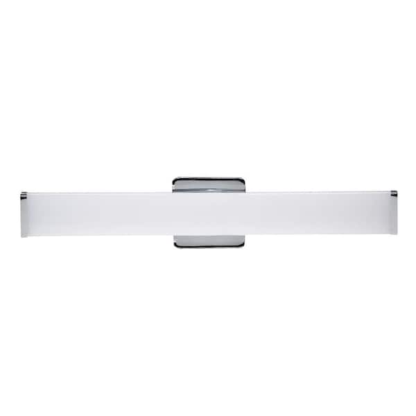 ETi 24 in. Chrome LED Vanity Light Bar Selectable Warm White to Daylight Bathroom Lighting 120-277v 1650 Lumens