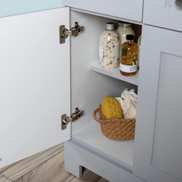 Glacier Bay Everdean 49 in. Single Sink Pearl Gray Bath