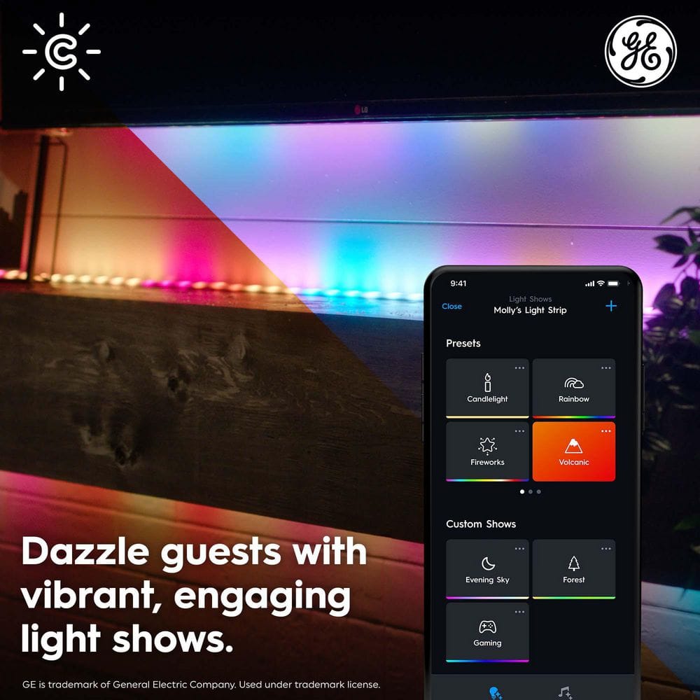 16 ft Multicolor Outdoor LED Smart Light Strip with Dynamic Effects