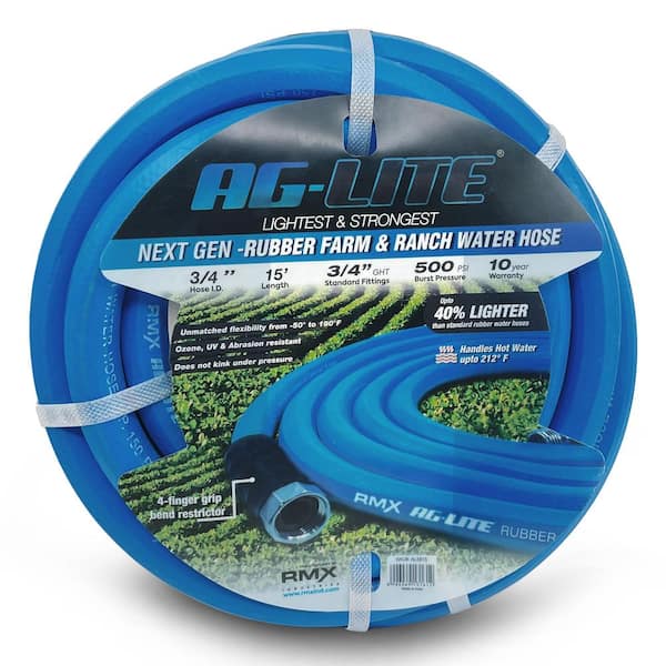 AG-LITE 3/4 in. x 15 ft. Heavy Duty Rubber Water Hose