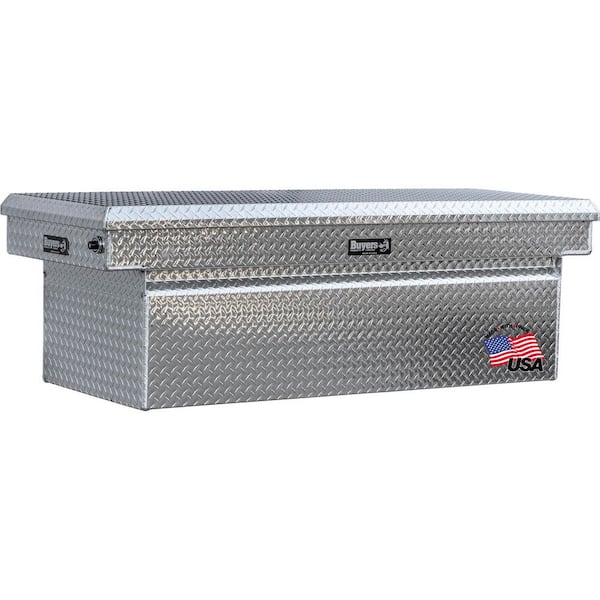 23 x 27 x 71 in. Diamond Tread Aluminum Crossover Truck Tool Box