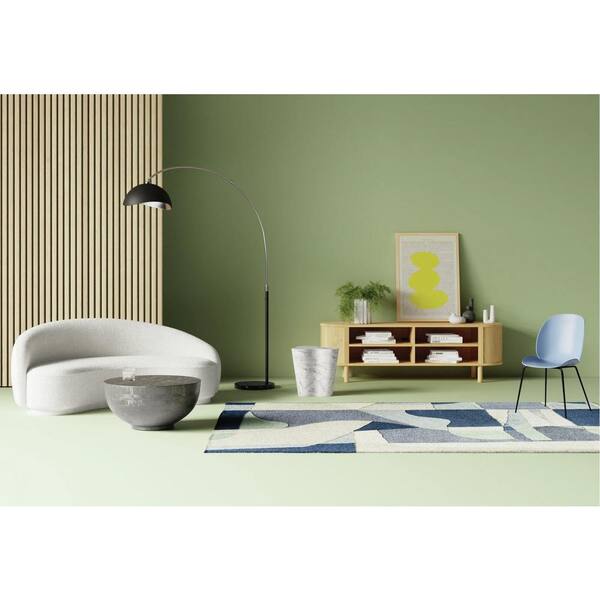 Monland 76 in. Minimalism Round Arm Polyester Boucle Upholstery Curved Chaise Deep-Seated Oversized 3-Seaters Sofa in. White