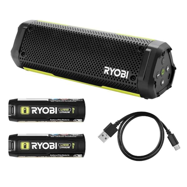 USB Lithium Cordless Bluetooth Charging Speaker Kit w/ 2.0 Ah Battery, Charging Cable, & FREE USB Lithium 2.0 Ah Battery