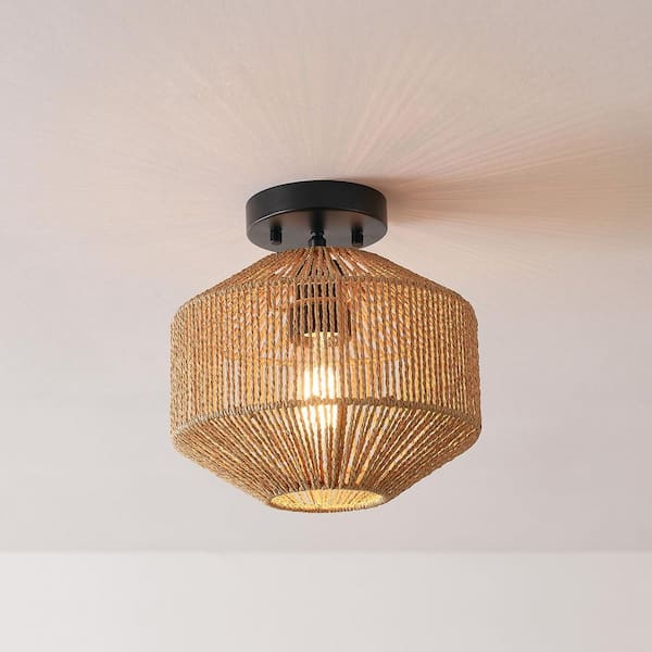 flush mount paper ceiling light