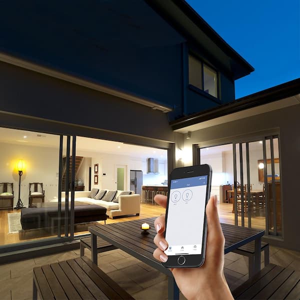 60-Watt Equivalent A19 Smart Wi-Fi Dimmable E26 LED Light Bulb Works with Alexa/Google Home, Soft White 2700K (4-Pack)