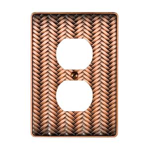 Copper 1-Gang Duplex Outlet Wall Plate (1-Pack)