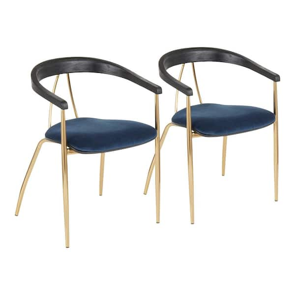 navy suede dining chairs