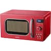 Comfee' 0.9 cu. ft. 900 Watt Compact Countertop Microwave in Red with  Safety lock CM-M093ARD - The Home Depot