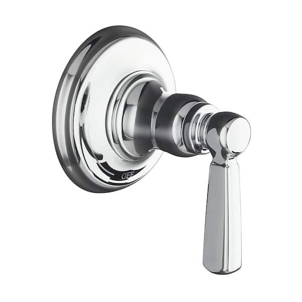 KOHLER Bancroft 1-Handle Volume Control Valve Trim Kit with Metal Lever Handle in Polished Chrome (Valve Not Included)