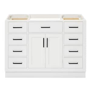 Hepburn 48 in. W x 21.5 in. D x 34.5 in. H Bath Vanity Cabinet without Top in White