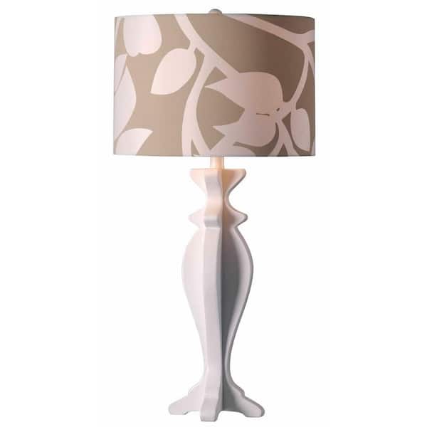 Kenroy Home Profile 32 in. White Table Lamp