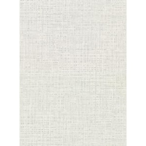 Montgomery Off-White Faux Grasscloth Off-White Wallpaper Sample