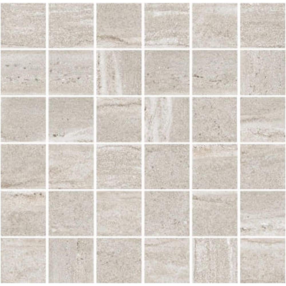Arenza 12 in x 12 in Matte Warm Beige Porcelain Square Stone-look Mosaic Floor and Wall Tile (10.66 sq ft/case) -11 Pack price history on PriceWatchPro