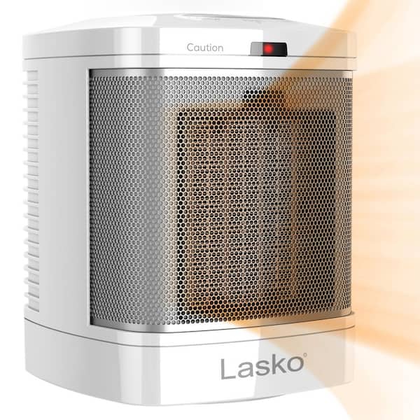 Lasko Bathroom 1500-Watt Electric Ceramic Space Heater with Simple Heat Button and ACLI Safety Plug