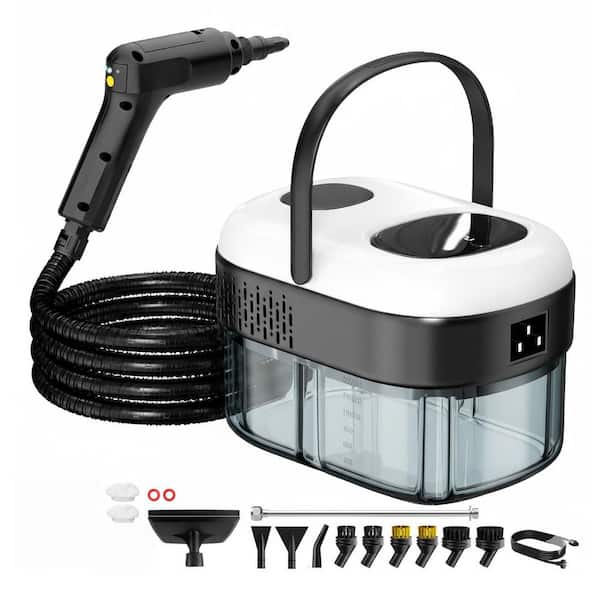 Portable 3-Level Adjustable Handheld Pressurized Steam Cleaner with 15s Heat-Up, 47. 3 oz. Tank, 2500W Multi-Surface