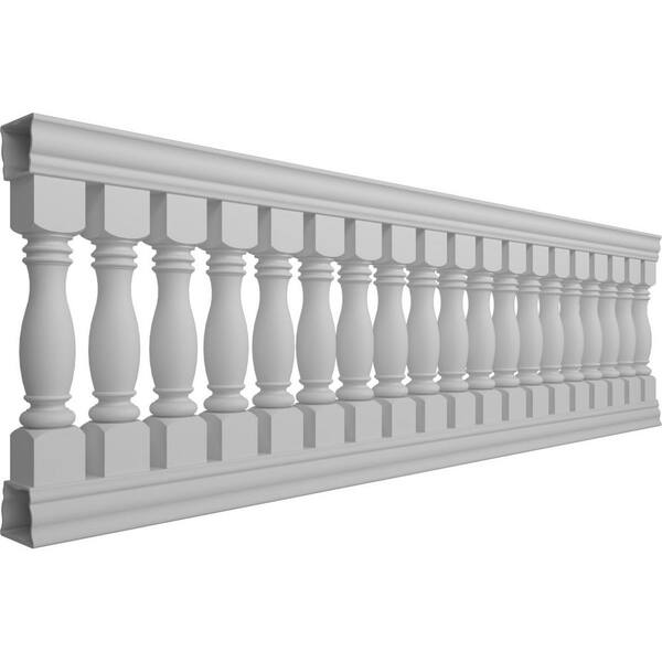 Ekena Millwork Fiberthane Embassy Balustrade 132 in. L x 32 in. H Fiberglass Railing Kit