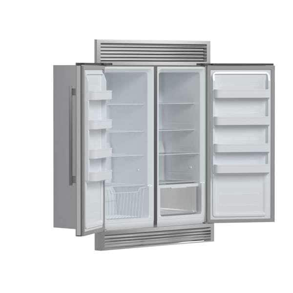 Stainless Steel 60" Side-by-Side Refrigerator with Ice Maker