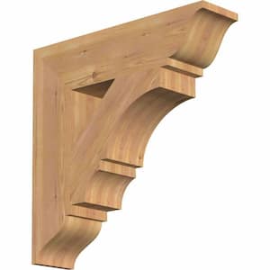 5.5 in. x 24 in. x 24 in. Western Red Cedar Balboa Traditional Smooth Bracket