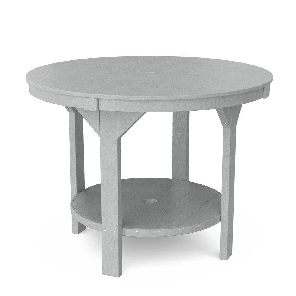 Heritage Light Gray HDPE Plastic Outdoor 48 in. Pub Counter Height Table price history on PriceWatchPro