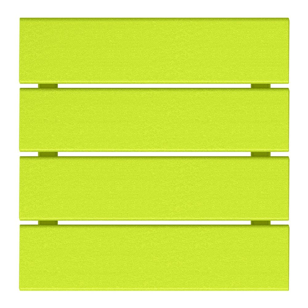 Lime HDPE Adirondack Outdoor Patio Side Table