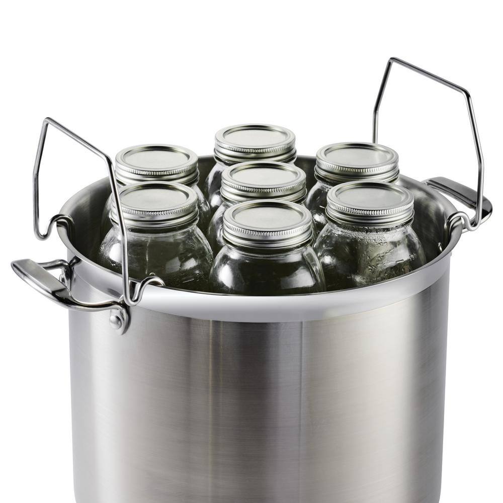 22 Quart Stainless Steel Canning Stock Pot with Rack