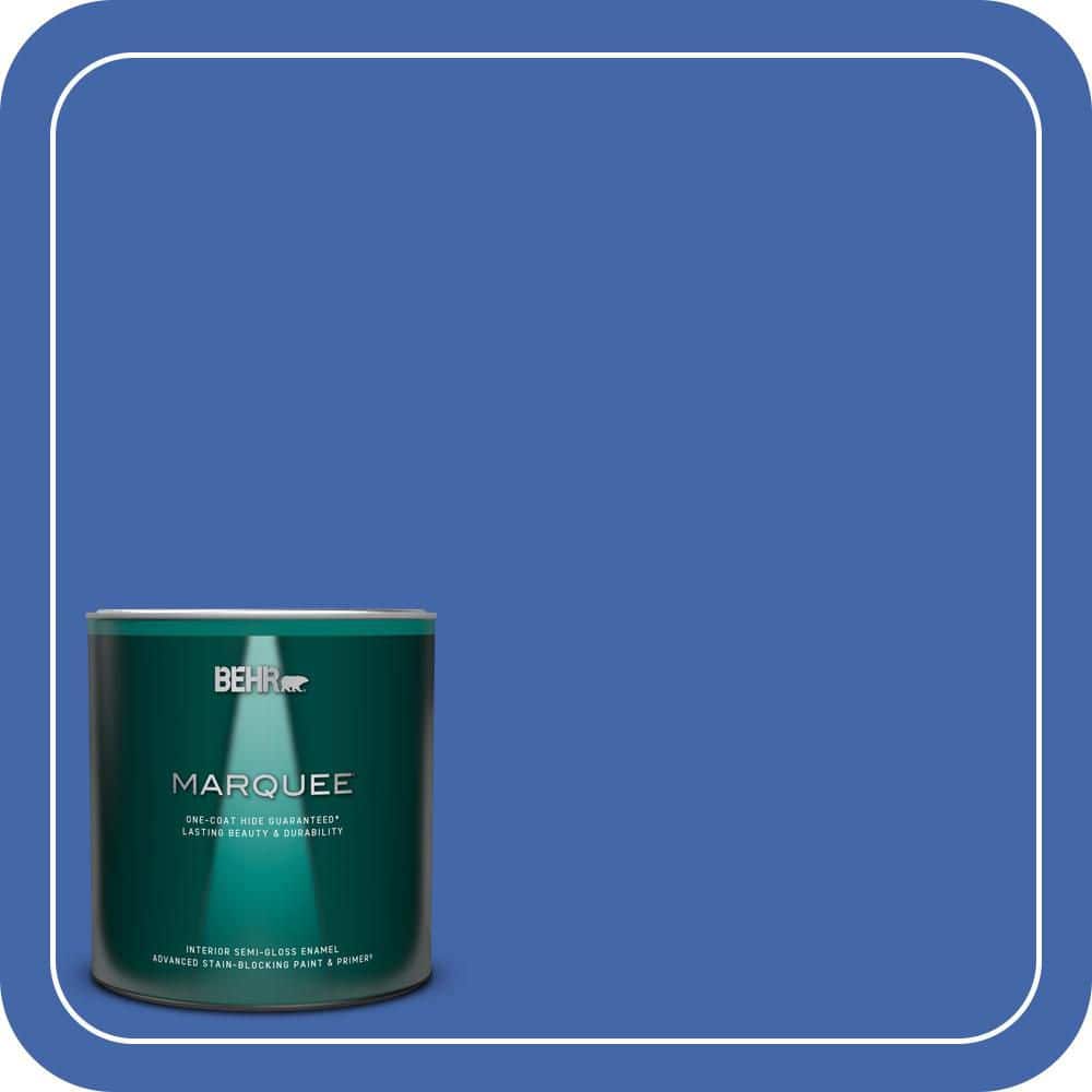 1 qt. #P530-6 Indigo Batik One-Coat Hide Semi-Gloss Enamel Interior Paint & Primer price history on PriceWatchPro