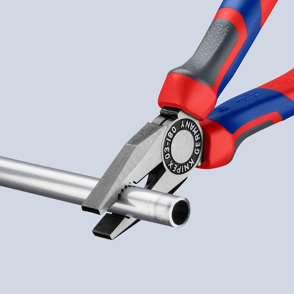KNIPEX 7-1/4 in. Combination Pliers with Comfort Grip 03 02 180