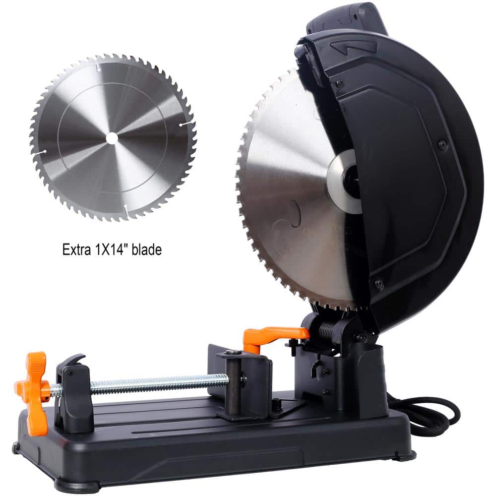 14 in. 2-Blade Premium Heavy Duty Multi-Material Cut-Off Chop Saw with Carbide-Tipped Metal-Cutting Saw Blade price history on PriceWatchPro