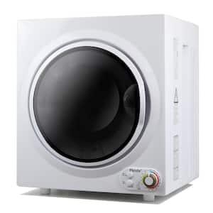 3.5 cu.ft. 110-Volt Compact Portable Electric Laundry Dryer, White and Black