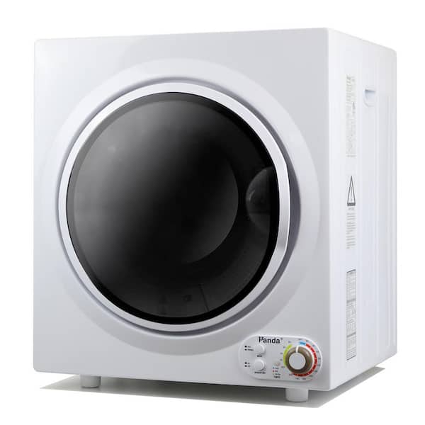 3.5 cu.ft. 110-Volt Compact Portable Electric Laundry Dryer, White and Black