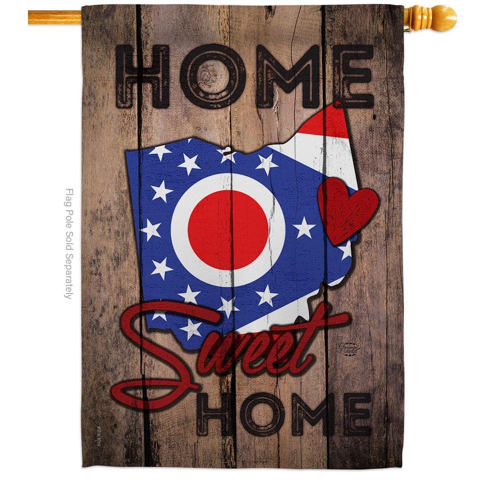 2.5 ft. x 4 ft. Polyester State Ohio Sweet Home States 2-Sided House Flag Regional Decorative Vertical Flags price history on PriceWatchPro