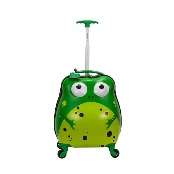 Rockland 17 in. Jr. Kids' My First Polycarbonate Hardside Spinner Luggage, Frog