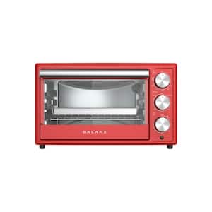 0.9 Cu.Ft Retro Hot Rod Red Toaster Oven