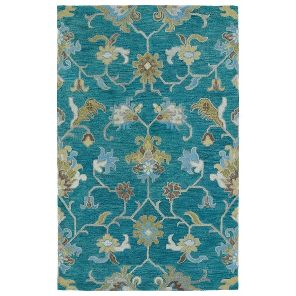 Kaleen Helena Turquoise 2 ft. x 3 ft. Area Rug