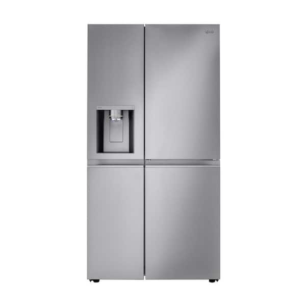 cuadrado rodar oscuridad LG Electronics 27 cu .ft. Side by Side Refrigerator w/ Door-in-Door, Pocket  Handles, and Craft Ice in PrintProof Stainless Steel LRSDS2706S - The Home  Depot