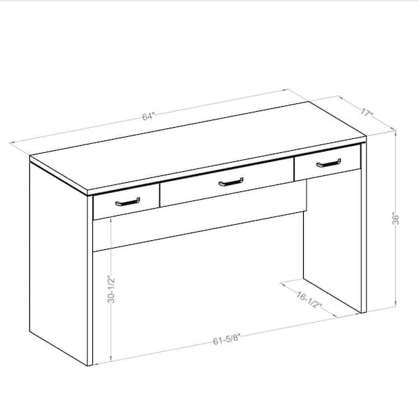 Furniture of America Crossroads White Vanity Table with 1 Mirror