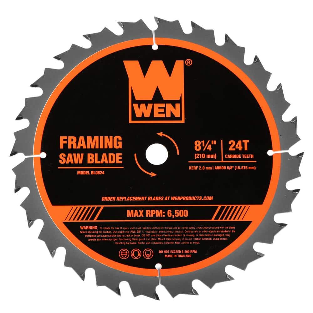 Reviews for WEN 8.25 in. 24Tooth CarbideTipped Circular Saw Blade for