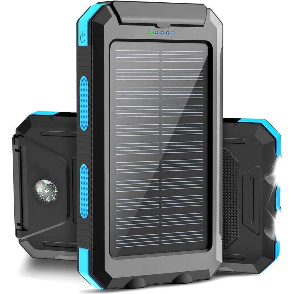 38800mah Portable Solar Power Bank, Waterproof Battery Backup Charger with 