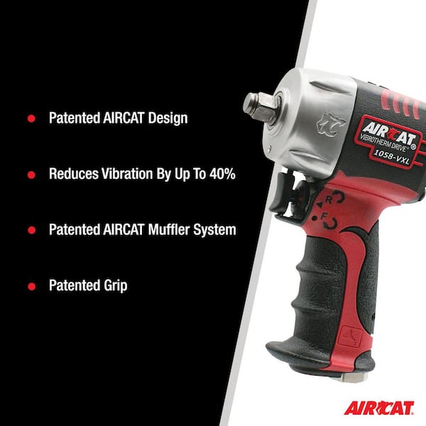 AIRCAT 1/2 in. Compact Impact Wrench 1058-VXL - The Home Depot