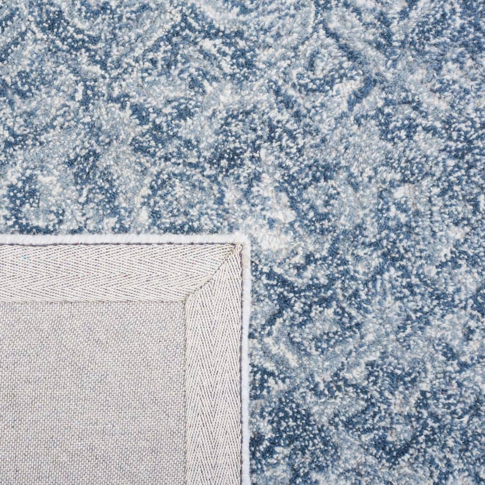 Handmade Blue and Grey Wool Tufted 4' x 6' Area Rug