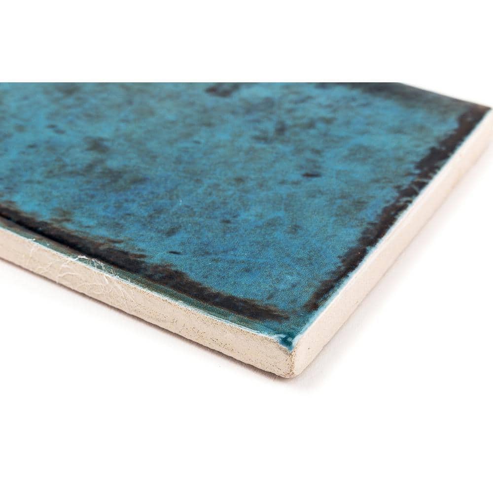 Moze Blue 3" x 12" Polished Ceramic Subway Wall Tile