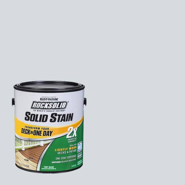 Rust-Oleum RockSolid 1 gal. Mist Exterior 2X Solid Stain