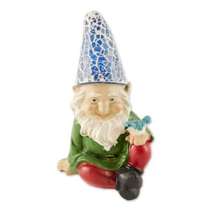 Cheery Gnome Solar Statue