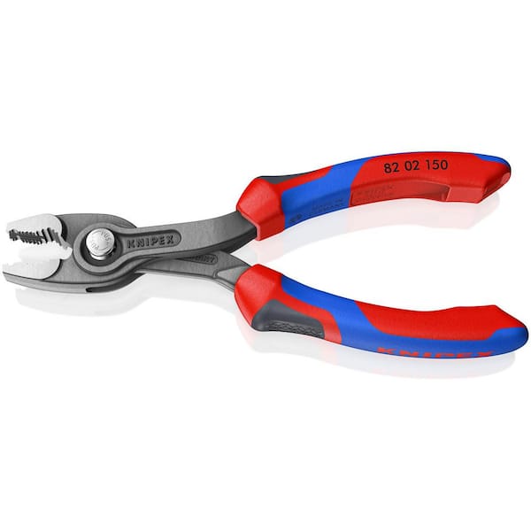 KNIPEX 6 in. TwinGrip Slip Joint Pliers 82 02 150 SBA - The Home Depot